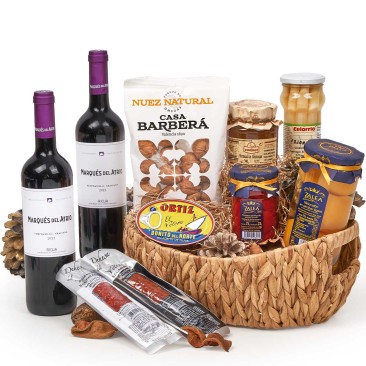 Cestas de regalo gourmet Cesta de regalo de nueces y salchichas Gourmet  Cestas de regalo navideñas Regalos corporativos Regalos para nuevos  propietarios de viviendas -  España