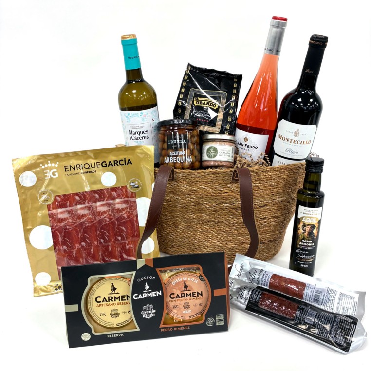 Gourmet con Clase - Cesta Regalo para profes